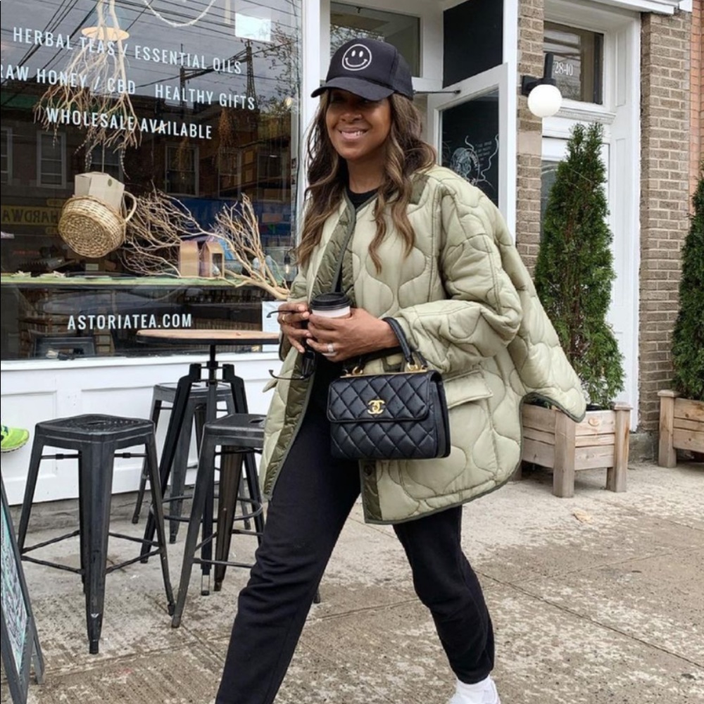 Frankie shop quilted coat